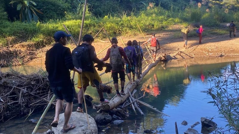 ပလက်ဝမြို့နယ်က စစ်ဘေးဒုက္ခသည်များအား ၂၀၂၄ ခုနှစ် ဇန်နဝါရီလအတွင်းက တွေ့ရစဥ်။ (ဓာတ်ပုံ - ဆလိုင်းမျိုးထိုက်)