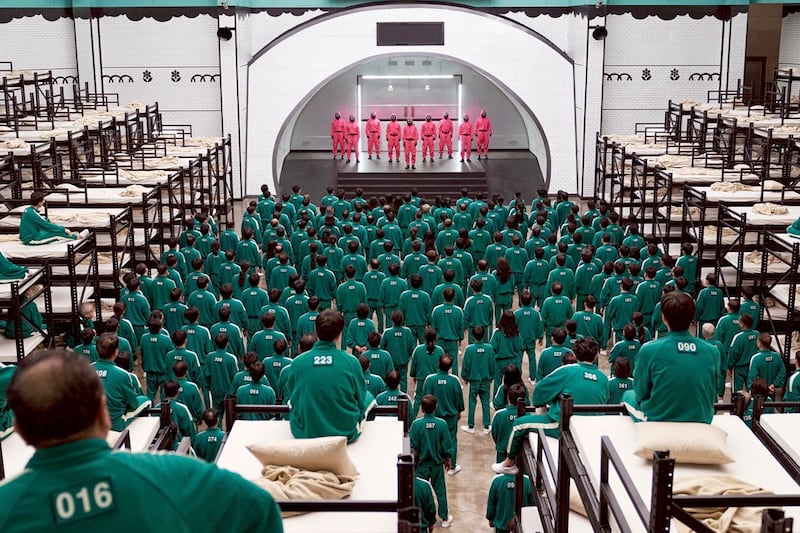 North Korea sentenced to death a man who smuggled and sold copies of the Netflix series “Squid Game” [shown], sources have told RFA. Credit: AFP Photo / NETFLIX